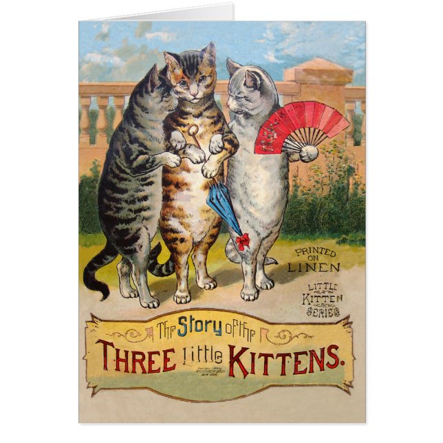 Trois Petits Chatons Illustration de Mère l'Oie (Devant)