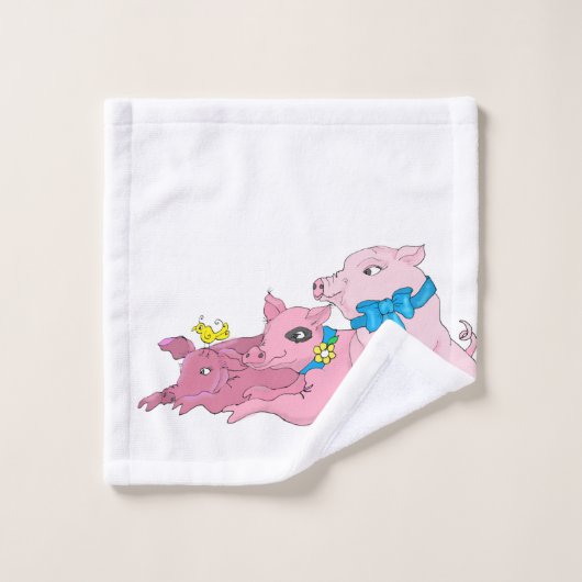 Trois petits cochons (Gant de toilette)