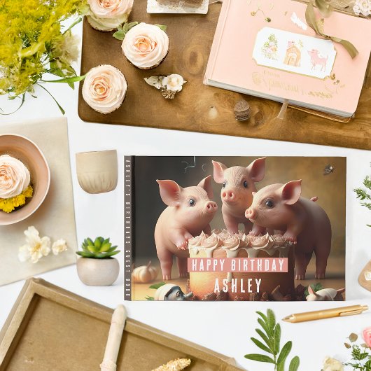 Trois Petits Cochons À Thème Anniversaire Livre D'