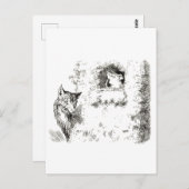 Trois Petits Cochons : La Deuxième Carte Postale P (Devant / Derrière)