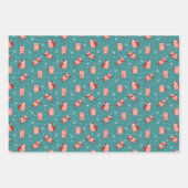 Trois petits cochons Papier d'enveloppement de Noë (Devant)