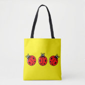 Trois petits Ladybugs - Sac fourre-tout tout-sur-i (Devant)