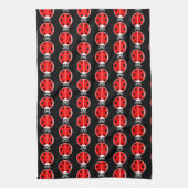 Trois petits Ladybugs - Serviette de cuisine 16" x (Vertical)