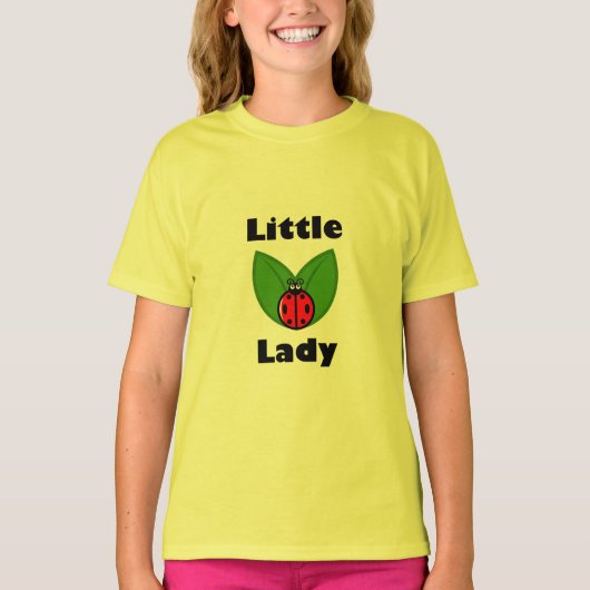 Trois Petits Ladybugs - T-shirt de base pour fille (Devant)