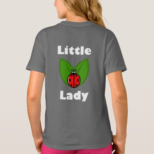 Trois Petits Ladybugs - T-shirt de base pour fille (Dos)