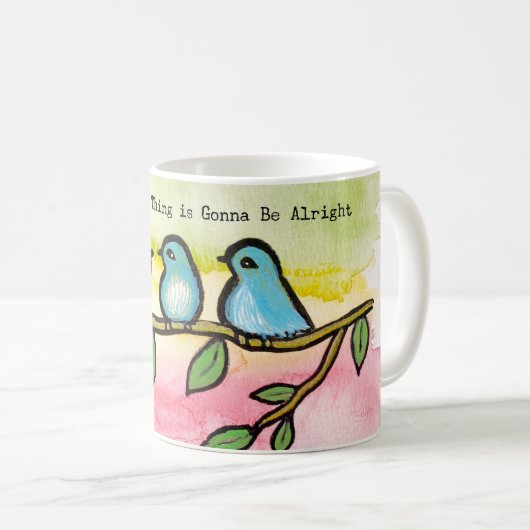 Trois Petits Oiseaux Mug (Devant droit)