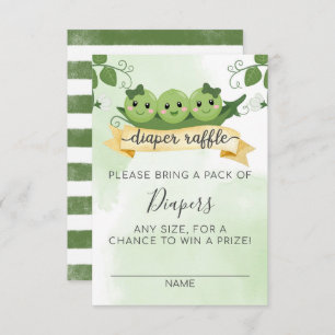 Trois petits pois dans une poitrine Déchets Carte