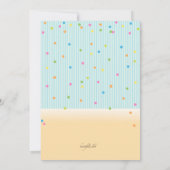 Trois photo Cadre animal Anniversaire Invitation (Dos)