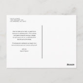 Trois Photo Collage Mariage Merci carte postale (Dos)