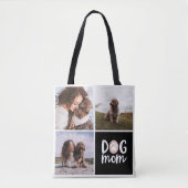 Trois photo Pawprint Chien Maman Sac fourre-tout (Devant)
