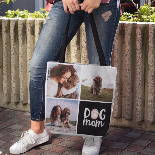 Trois photo Pawprint Chien Maman Sac fourre-tout