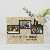 Trois photo Russe Nativité Carte de Noël (Debout devant)