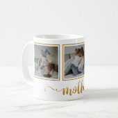 Trois photos Collage Fête des Mères Mug cadeau (Devant gauche)