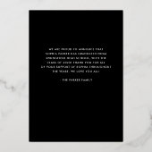 Trois photos | Faire-part de graduation Gold Foil (Verso)