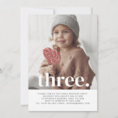 Trois photos Invitation d'anniversaire (Devant)