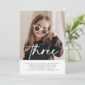 Trois photos Invitation d'anniversaire (Debout devant)