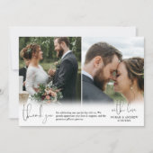 Trois Photos Mariages Écriture manuscrite Merci de (Devant)