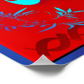 Trois plumes et une affiche de paon (Coin)