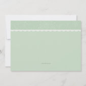 Trois pois dans une invitation de baby shower de (Dos)