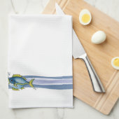 Trois poissons - Serviette de cuisine (Quart Plié)