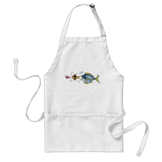 Trois poissons - tablier (Devant)