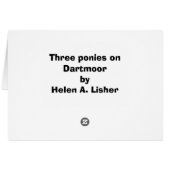 Trois poneys sur Dartmoor (Dos Horizontal)