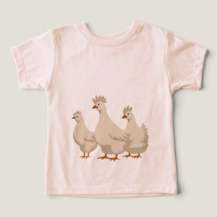 Trois poules françaises Pochoir découpé Style 3