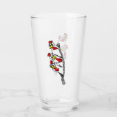 Trois poulets de bande dessinée en verre (Dos)