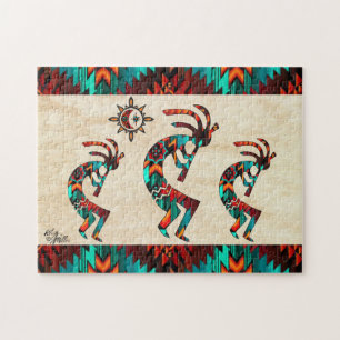 Trois Puzzle Kokopelli Sud-Ouest