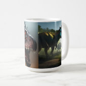 Trois races de dinosaures, Mug de café (Devant droit)