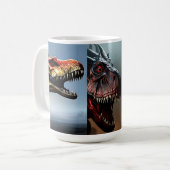 Trois races de dinosaures, Mug de café (Devant gauche)