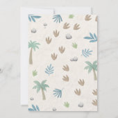 Trois Rex Dinosaur 3e Invitation d'anniversaire (Dos)