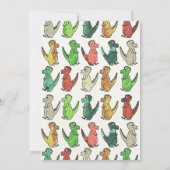 Trois rex invitation d'anniversaire 3e pour les en (Dos)