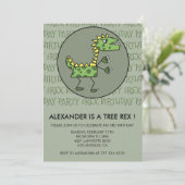 Trois rex invitation d'anniversaire dinosaure 3ème (Debout devant)