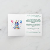 Trois rex mignonnes dinosaures carte de voeux d'an (Intérieur)