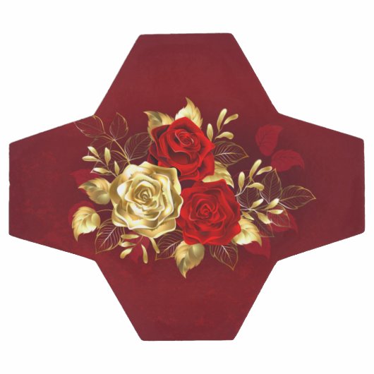 Trois Roses de bijoux (Plat)