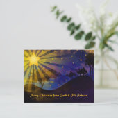 Trois sages et cartes postales d'étoile de Noël (Debout devant)