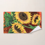 Trois Serviettes De Bain De Tournesols (Serviette à main)