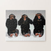 Trois Singes Sages, Puzzle Jigsaw (Horizontal)