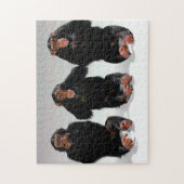 Trois Singes Sages, Puzzle Jigsaw (Vertical)