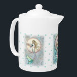 Trois sirènes célestes théière<br><div class="desc">© Molly Harrison, www.mollyharrisonart.com S'il vous plaît voir mes tasses correspondantes et d'autres goodies!</div>