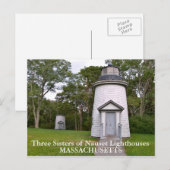 Trois Soeurs des phares Nauset Carte postale (Devant / Derrière)