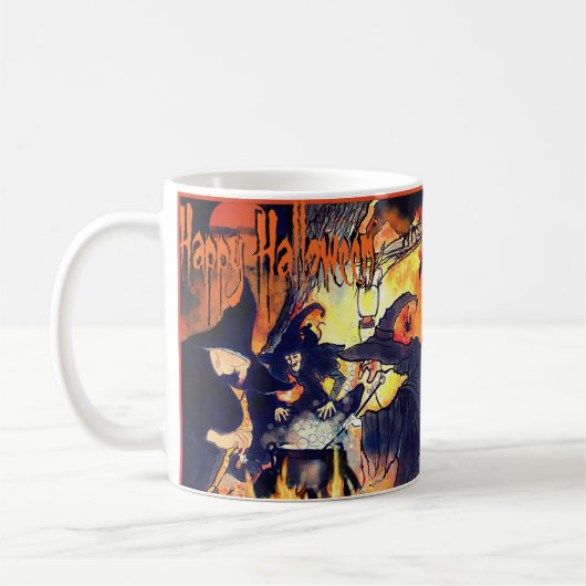 Trois sorcières de la Mug Art pour Halloween (Gauche)