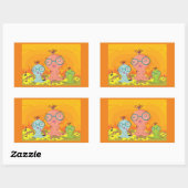 Trois Stickers Créatures Étranges (Feuille)
