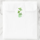 Trois stickers de tortue de mer de suite (Sac)