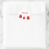 Trois Stickers personnalisables Ladybugs (Sac)
