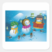 Trois Stickers Snowman (Devant)