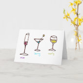 Trois Stooges de Boissons de Dessin Animé Carte de (Fleur jaune)