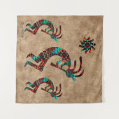Trois Tapisseries Kokopelli Sud-Ouest (Devant (Horizontal))