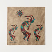 Trois Tapisseries Kokopelli Sud-Ouest (Devant)